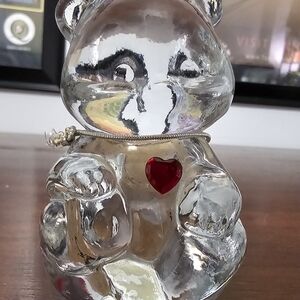 1985 Fenton Glass July Birthstone Bear